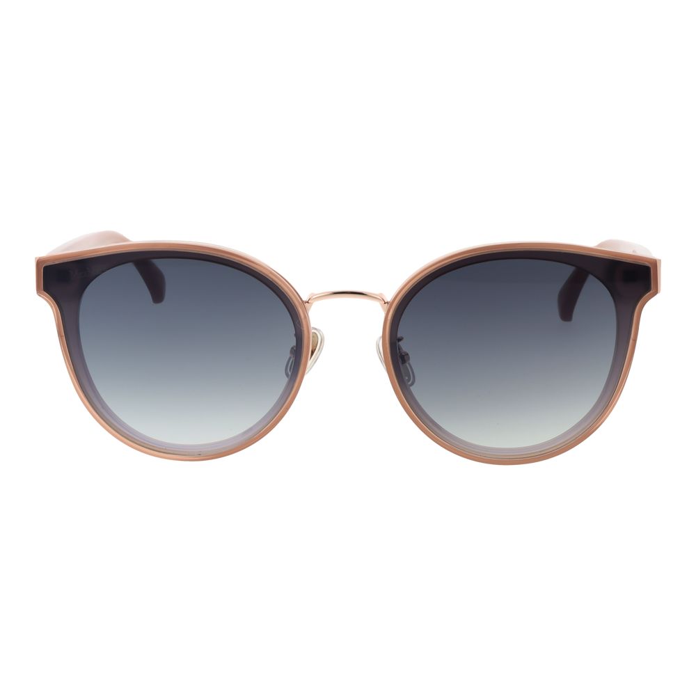 Max Mara Women’s Cat Eye Sunglasses – Beige Frame, Blue Gradient Lenses