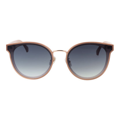 Max Mara Women’s Cat Eye Sunglasses – Beige Frame, Blue Gradient Lenses