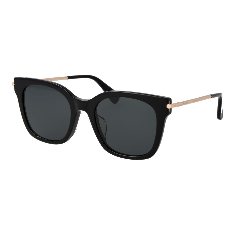 Max Mara Women’s Sunglasses – Black Cat Eye Frame, Grey Lenses