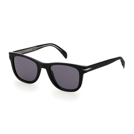 David Beckham Men's Sunglasses – Black Full-Rim Frame, Purple Lenses