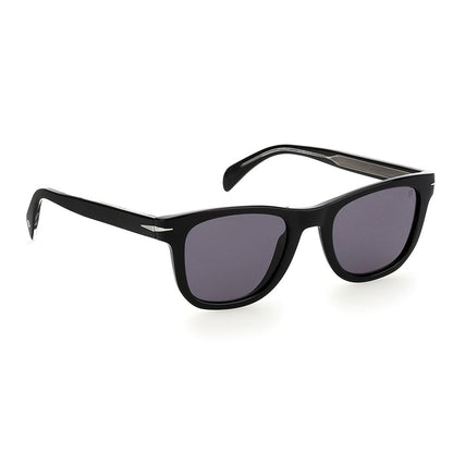 David Beckham Men's Sunglasses – Black Full-Rim Frame, Purple Lenses