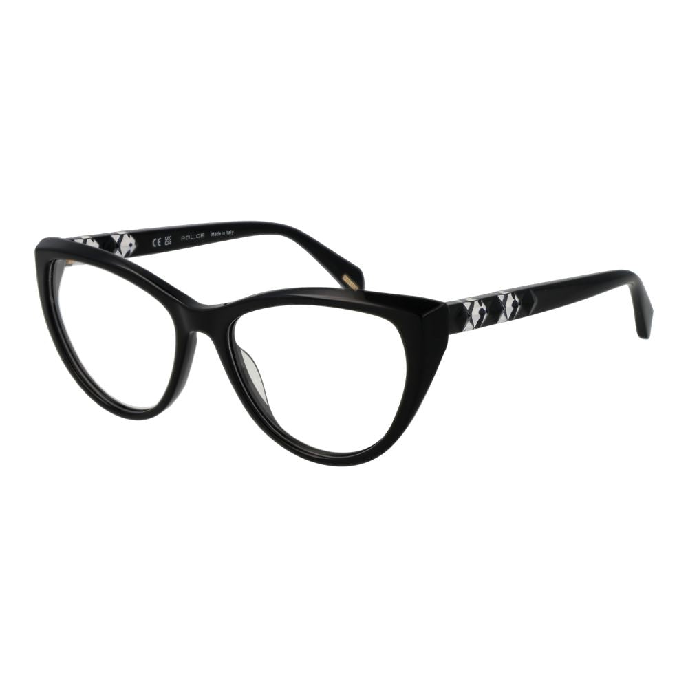 Police Women's Cat Eye Optical Glasses – Black Full-Rim Frame