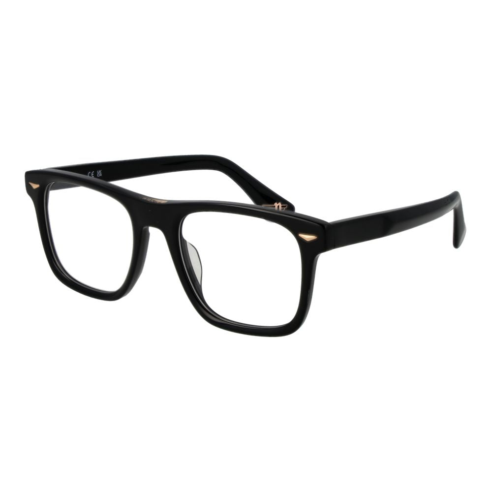 Police Men's Optical Glasses – Black Full-Rim Frame, 52mm