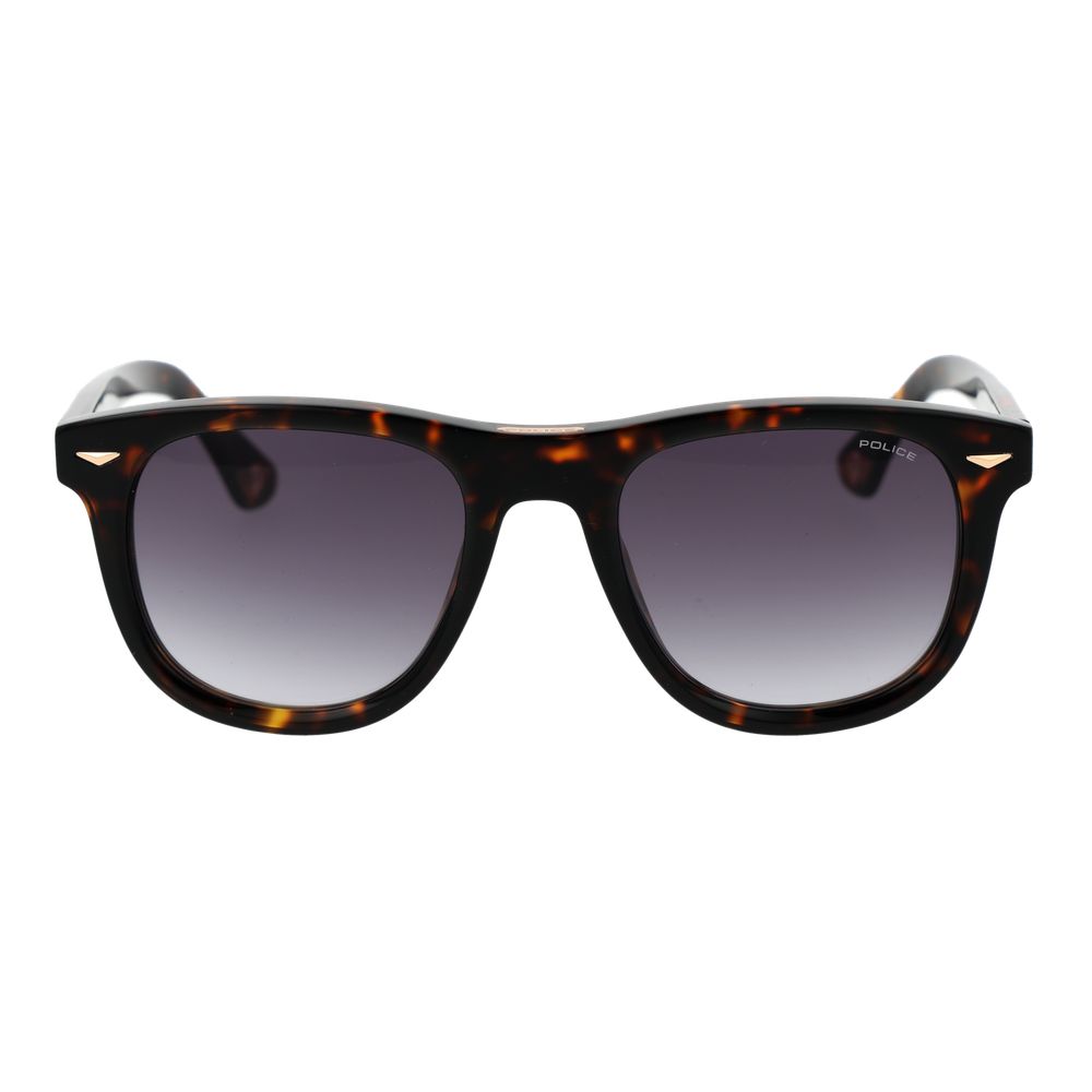 Police Men’s Sunglasses – Brown Full-Rim Frame, Grey Gradient Lenses