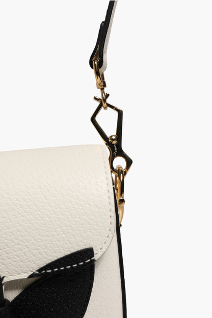 Gucci x Adidas Horsebit 1955 Shoulder Bag White & Black Leather 20cm Preloved Grade A