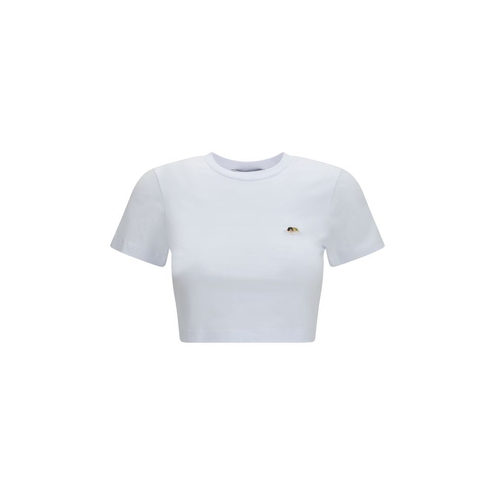 Fiorucci Angels Patch Cropped T-Shirt