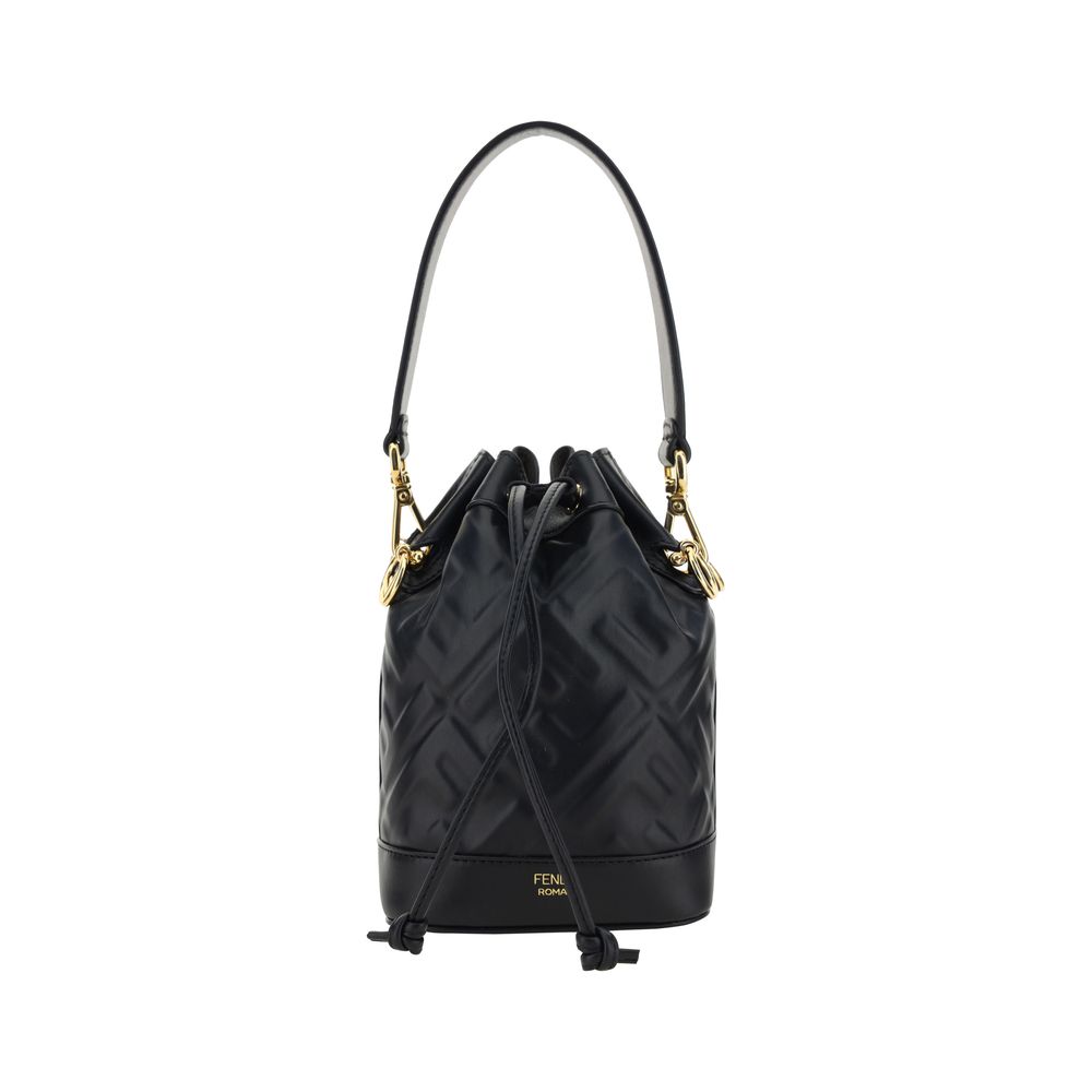 Fendi Black Mon Tresor Bucket Bag