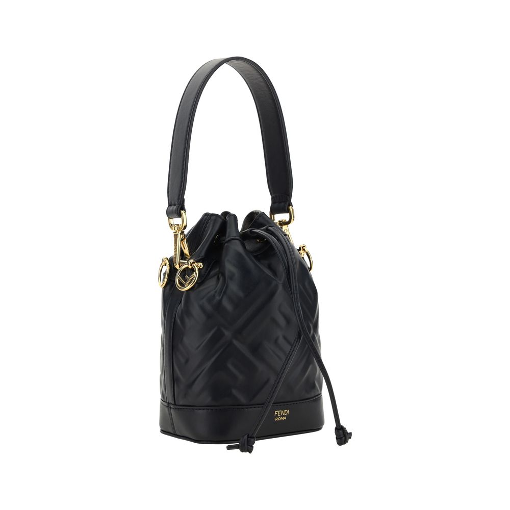 Fendi Black Mon Tresor Bucket Bag