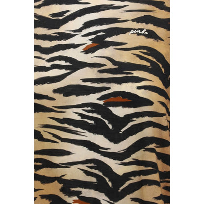 PINKO Multicolor Cotton T-Shirt with Tiger Print