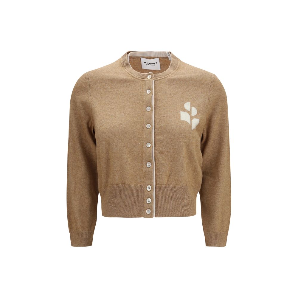 Marant Étoile Beige Cotton Lona Cardigan