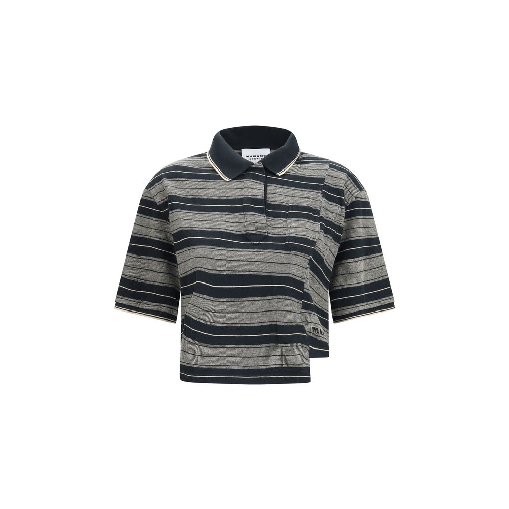 Marant Étoile Black Cotton Isalyne Polo Shirt