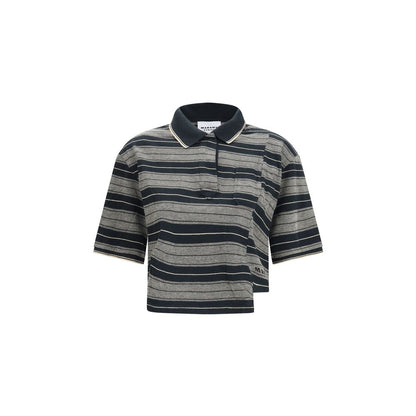 Marant Étoile Black Cotton Isalyne Polo Shirt