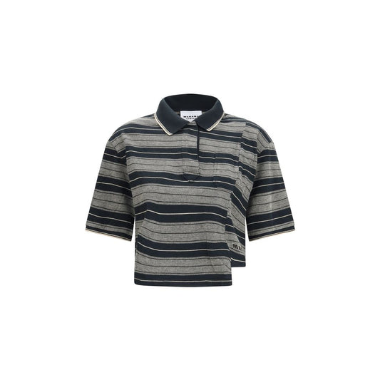 Marant Étoile Black Cotton Isalyne Polo Shirt
