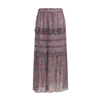 Marant Étoile Volomia Long Ruffled Cotton Skirt