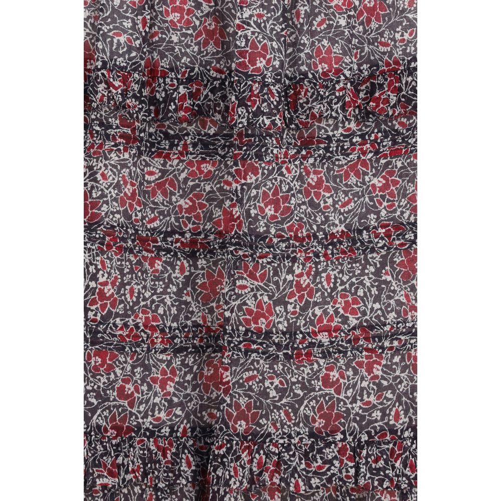 Marant Étoile Volomia Long Ruffled Cotton Skirt