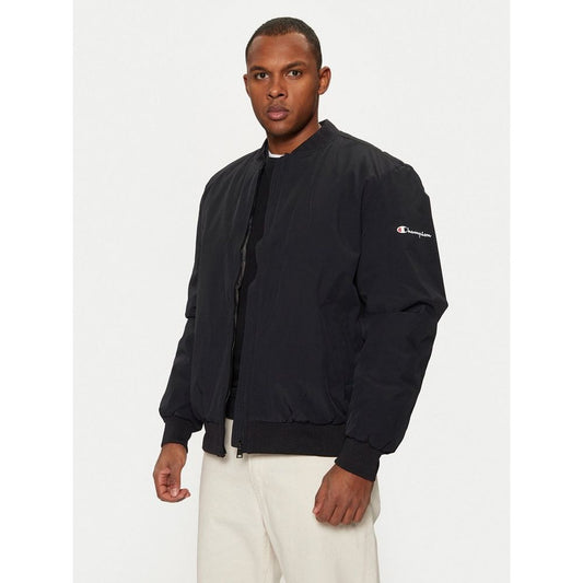 Champion Black Polyamide Bomber: Bold Street Style