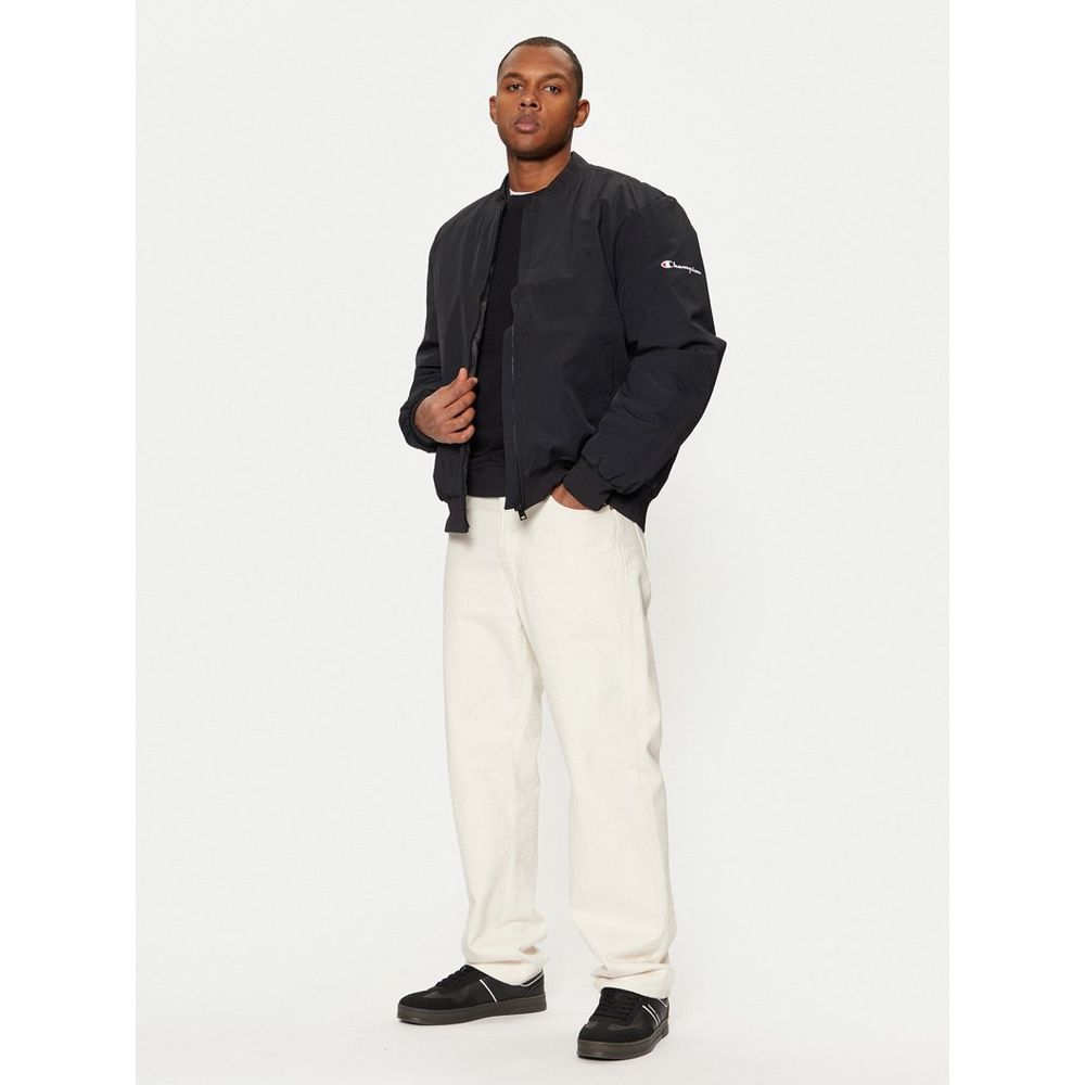 Champion Black Polyamide Bomber: Bold Street Style