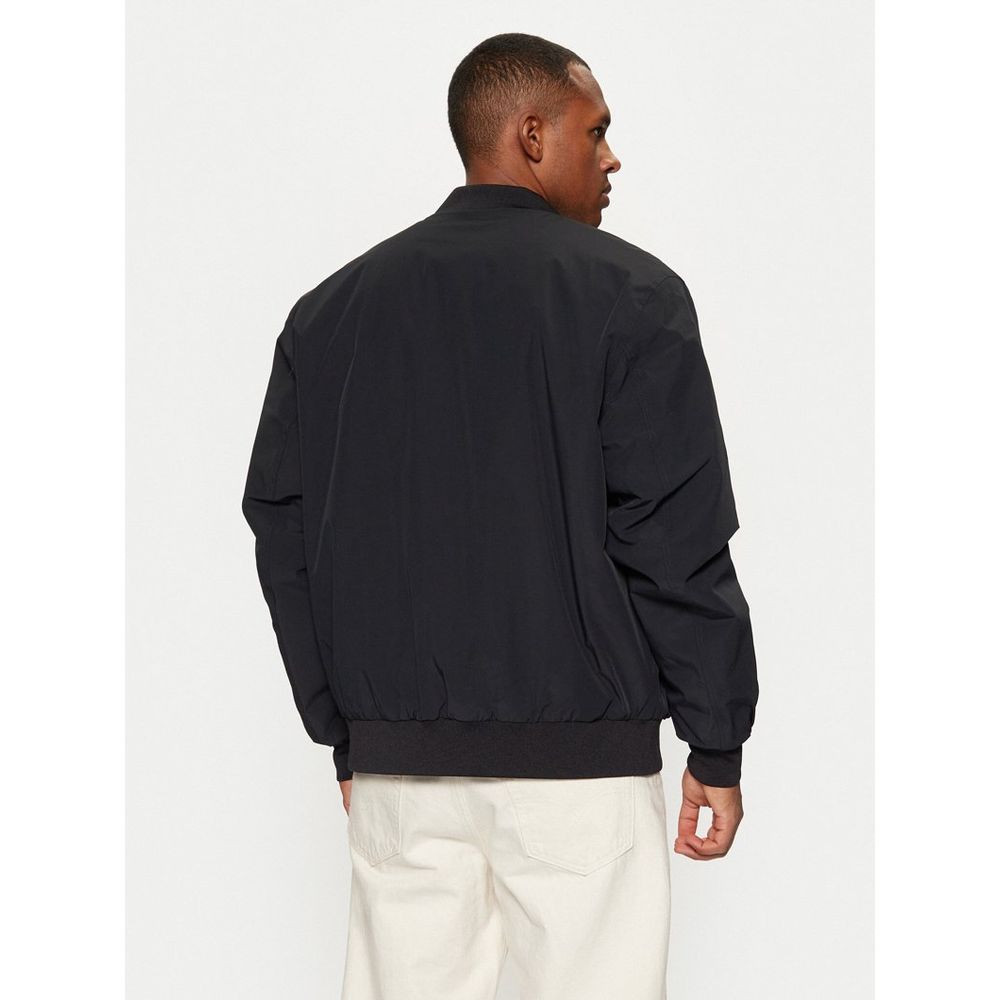 Champion Black Polyamide Bomber: Bold Street Style