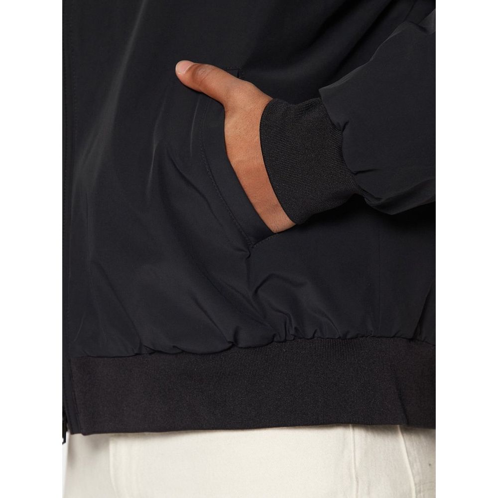 Champion Black Polyamide Bomber: Bold Street Style