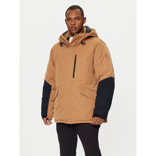 Champion Light Brown & Black Jacket for Men
