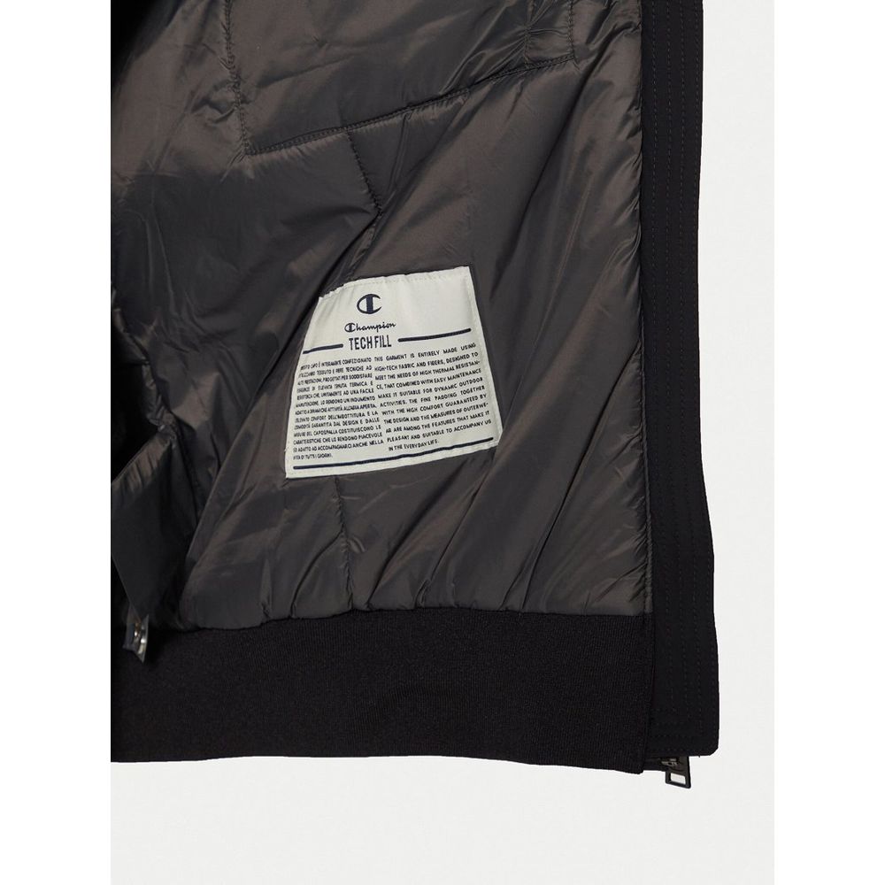 Champion Black Polyamide Bomber: Bold Street Style
