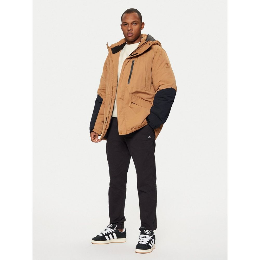 Champion Light Brown & Black Jacket for Men