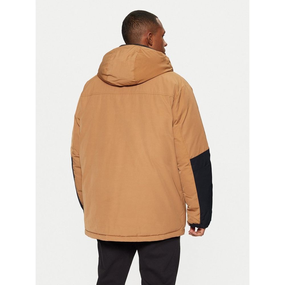 Champion Light Brown & Black Jacket for Men