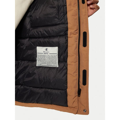 Champion Light Brown & Black Jacket for Men