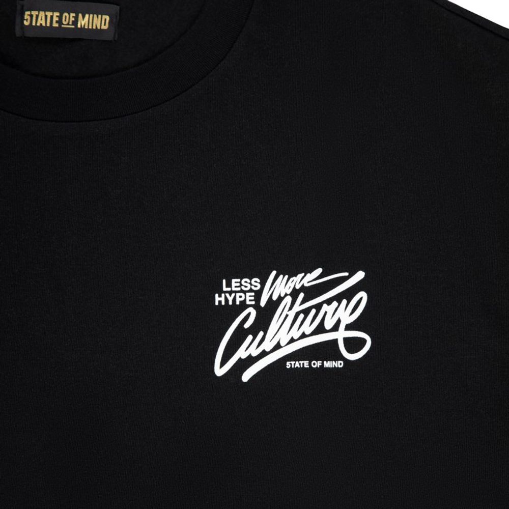 5TATE OF MIND Black Cotton T-Shirt - Size S