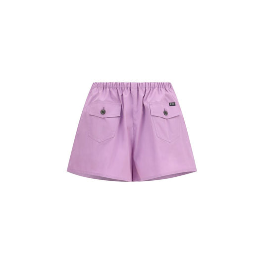 Prada Purple Cotton High-Waisted Shorts
