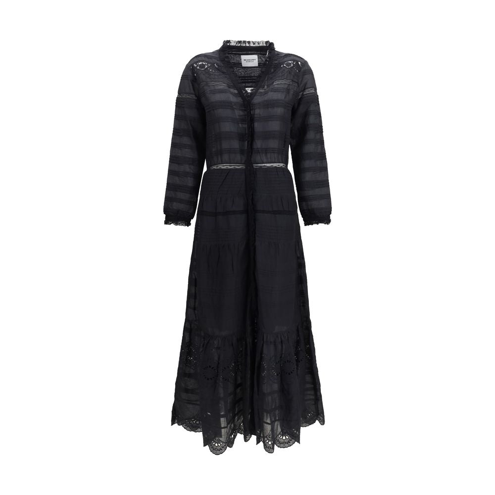 Marant Étoile Black Cotton Daniva Shirt Dress