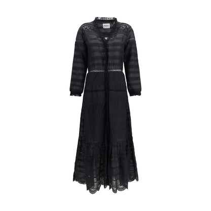 Marant Étoile Black Cotton Daniva Shirt Dress