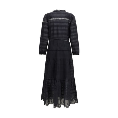 Marant Étoile Black Cotton Daniva Shirt Dress