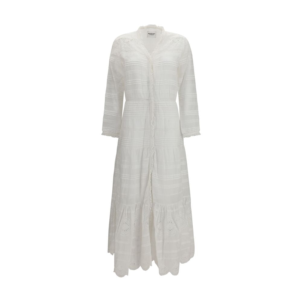 Marant Étoile White Cotton Daniva Shirt Dress