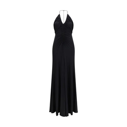 Self-Portrait Black Viscose Cocktail Dress - Elegant Fit-and-Flare Design