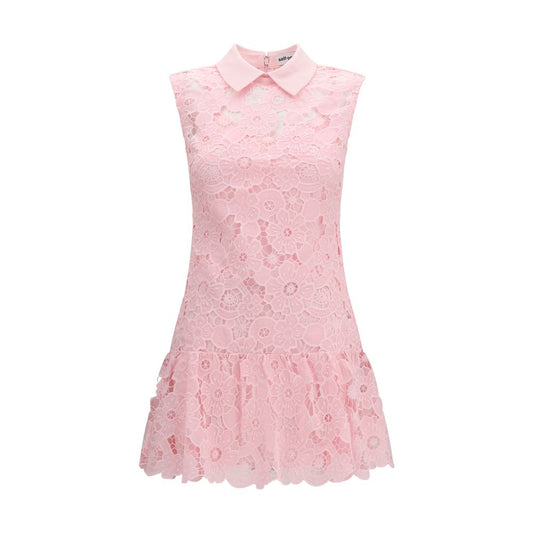Self-Portrait Multicolor Polyester Guipure Mini Dress