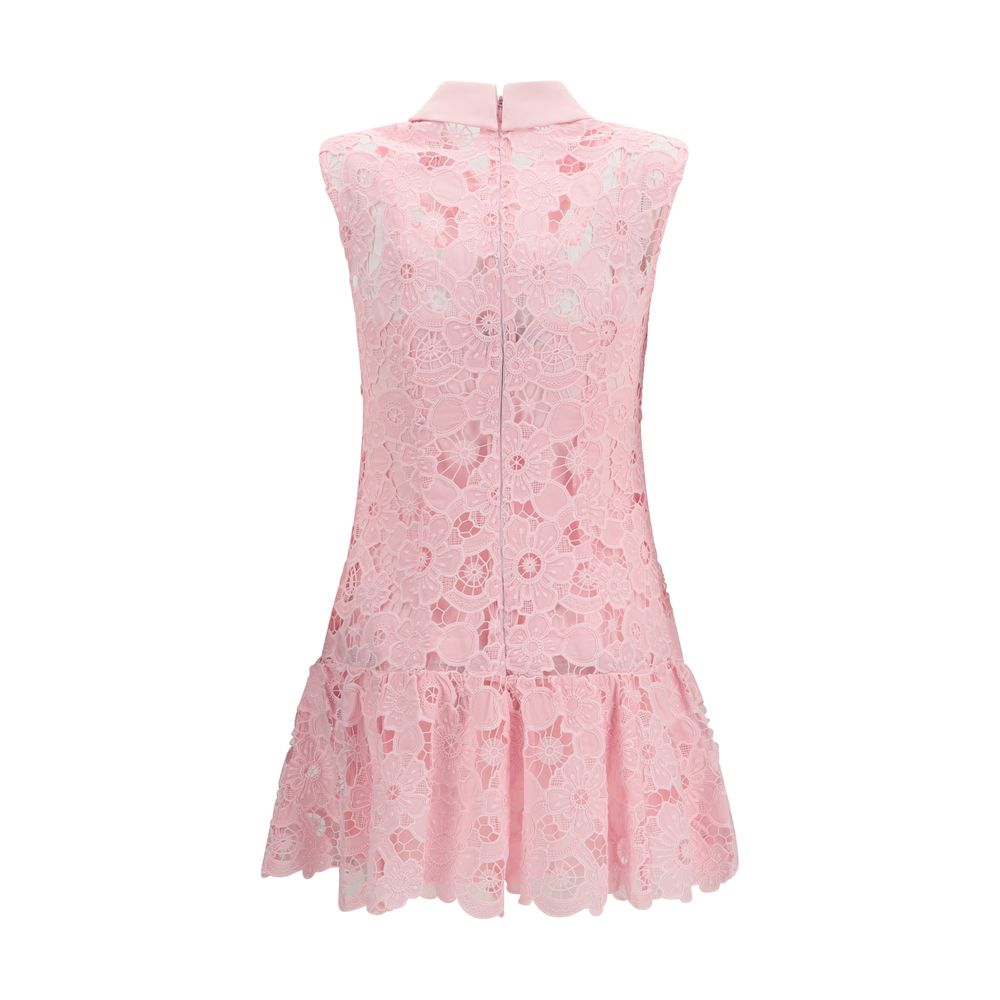 Self-Portrait Multicolor Polyester Guipure Mini Dress