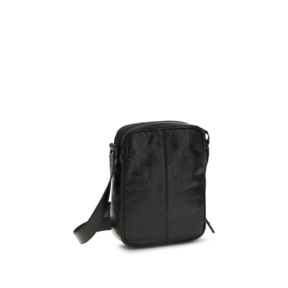 Balenciaga Black Lamb Ovis Aries Aries Shoulder Bag - Le City Vertical