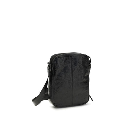 Balenciaga Black Lamb Ovis Aries Aries Shoulder Bag - Le City Vertical