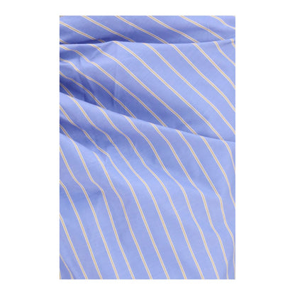 The Andamane Blue Cotton Long Skirt - Dolly Wrap Skirt