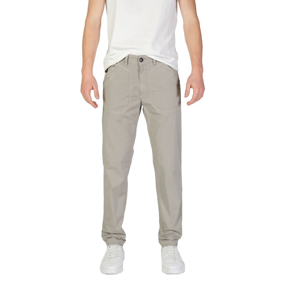 Refrigiwear Gray Cotton Casual Pants for Men