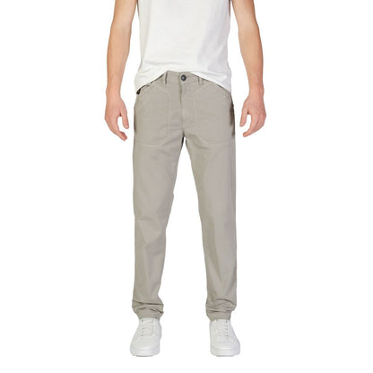 Refrigiwear Gray Cotton Casual Pants for Men