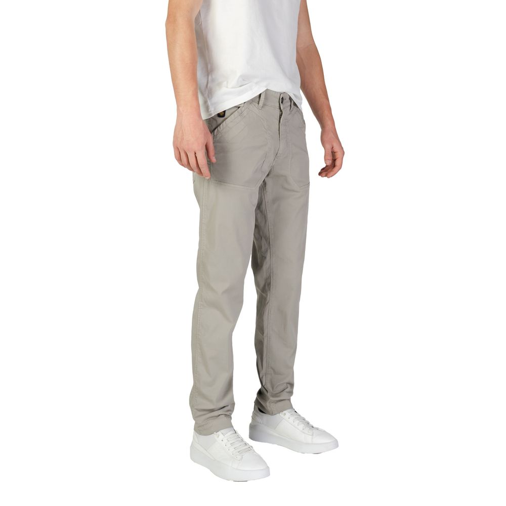 Refrigiwear Gray Cotton Casual Pants for Men