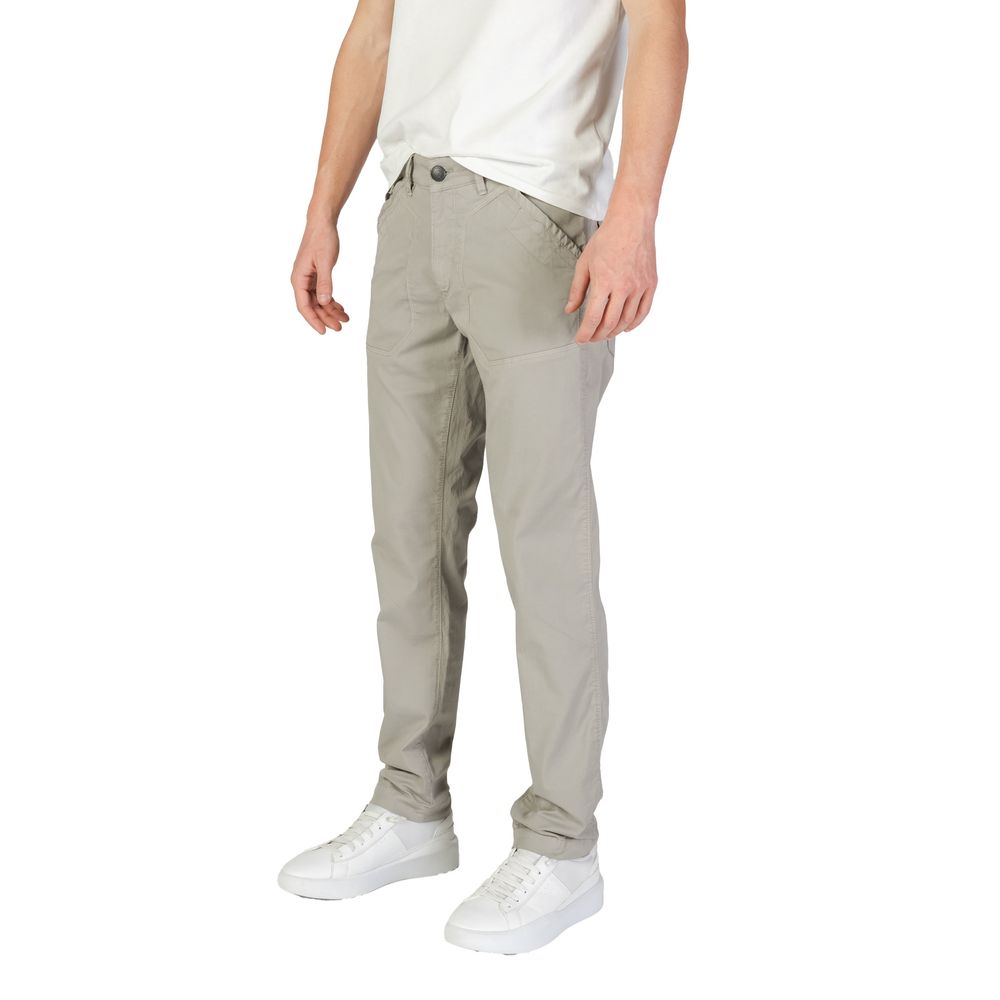 Refrigiwear Gray Cotton Casual Pants for Men