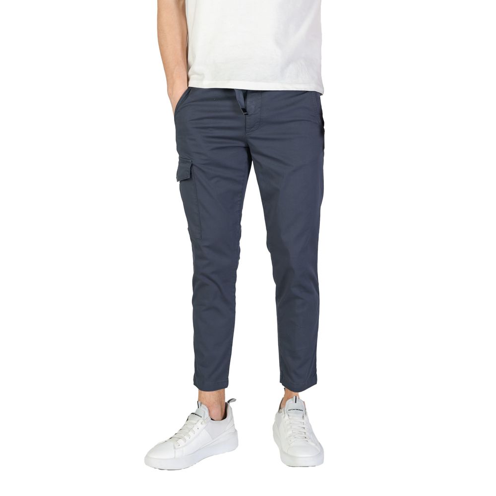 Refrigiwear Blue Cotton Cargo Pants for Men