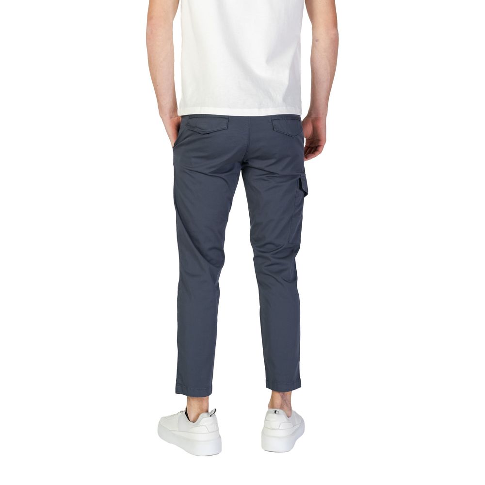 Refrigiwear Blue Cotton Cargo Pants for Men