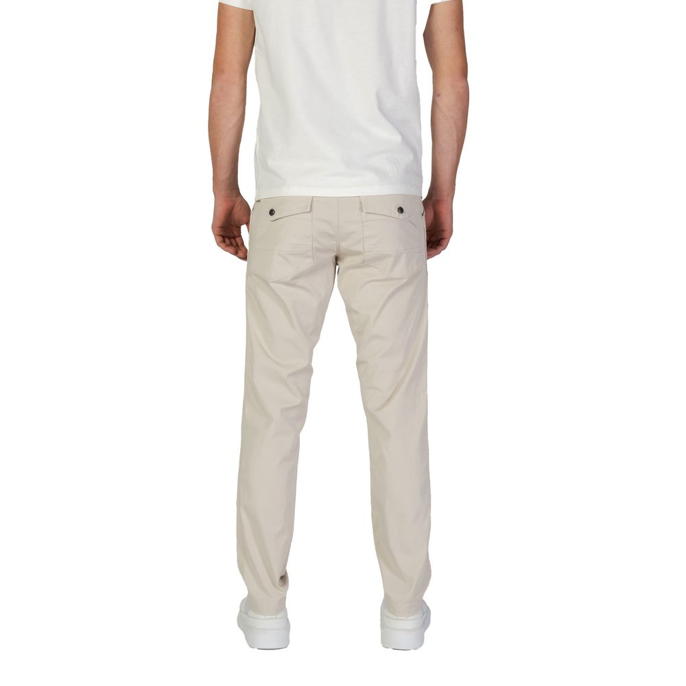 Refrigiwear Beige Cotton Casual Pants for Men