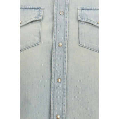 Jacob Cohen Blue Denim Shirt - The Western Shirt