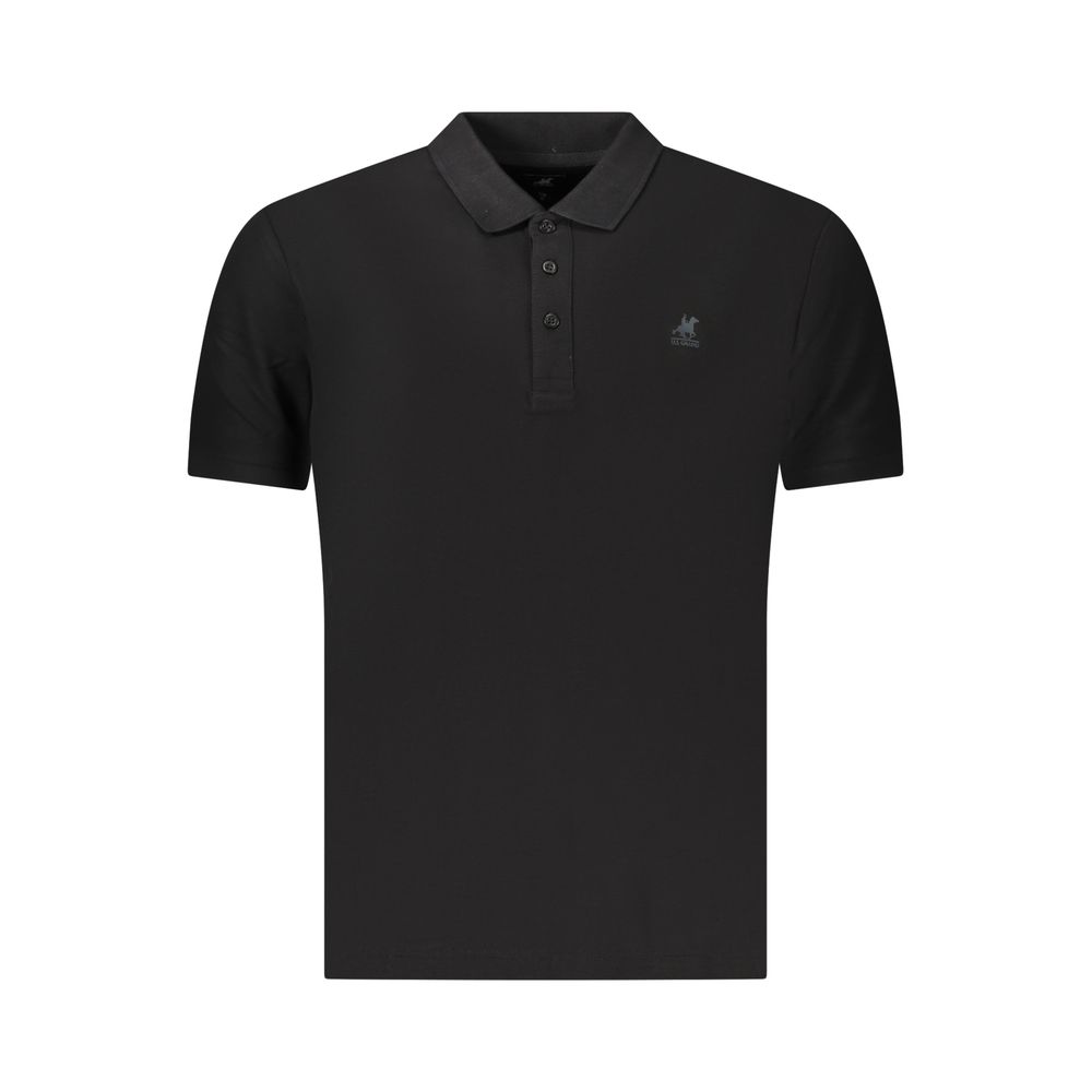 U.S. Grand Polo Black Cotton Men's Polo Shirt