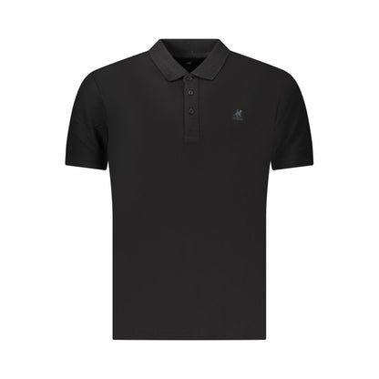 U.S. Grand Polo Black Cotton Men's Polo Shirt